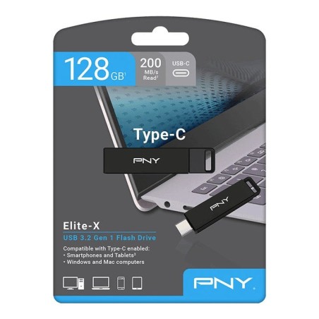 Memoria usb-c 128gb pny elite-x type-c 3.2 p-fdi128eltxc-ge