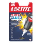 Loctite superglue-3 control power gel 3gr - adhesivo instantaneo flexible y extrafuerte - resistente a golpes.