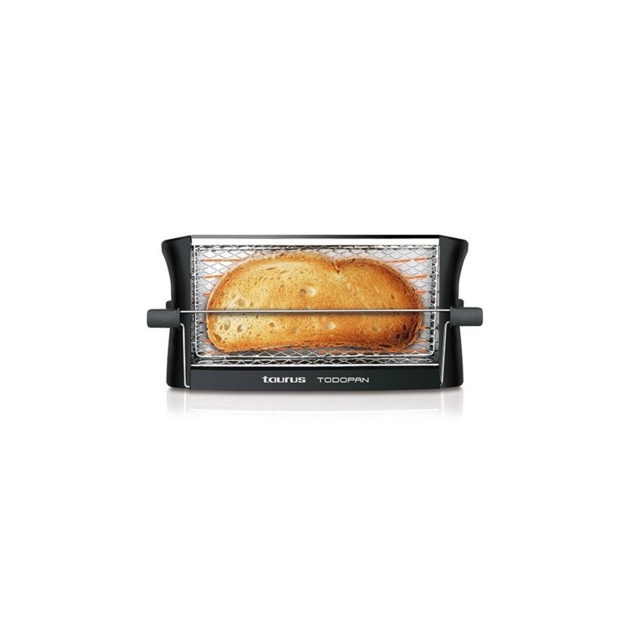 Tostadora taurus de pan todopan varilla de soporte rejilla protectora maxima seguridad negro