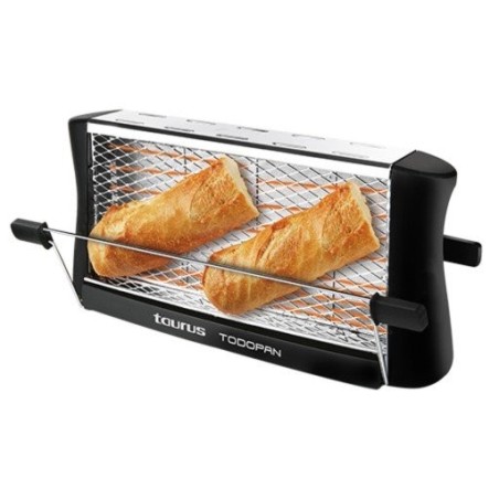 Tostadora taurus de pan todopan varilla de soporte rejilla protectora maxima seguridad negro