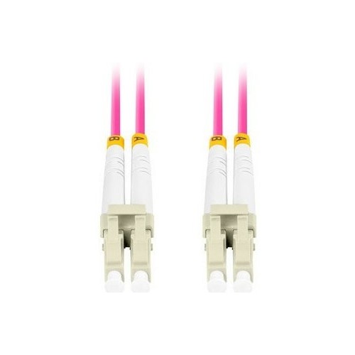 Lanberg cable fibra óptica lc upc-lc upc dx om4 15m