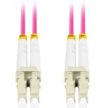 Lanberg cable fibra óptica lc upc-lc upc dx om4 15m