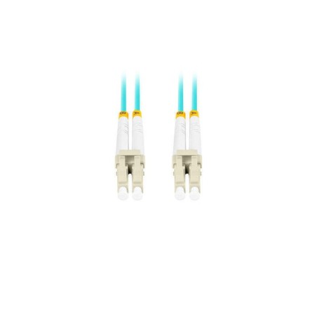 Lanberg cable fibra óptica lc upc-lc upc duplex 0.5m lszh om3 50 125 3.0mm aqua