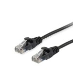Equip cable de red u/utp categoria 6 0.25m color negro