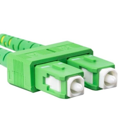 Lanberg cable fibra óptica sm lc upc-sc apc duplex 2m lszh g657a1 3.0mm yellow