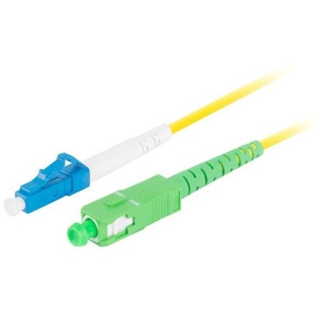 Lanberg cable fibra óptica sm lc upc-sc apc simplex 1m lszh g657a1 3.0mm yellow