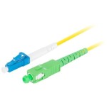 Lanberg cable fibra óptica sm lc upc-sc apc simplex 1m lszh g657a1 3.0mm yellow