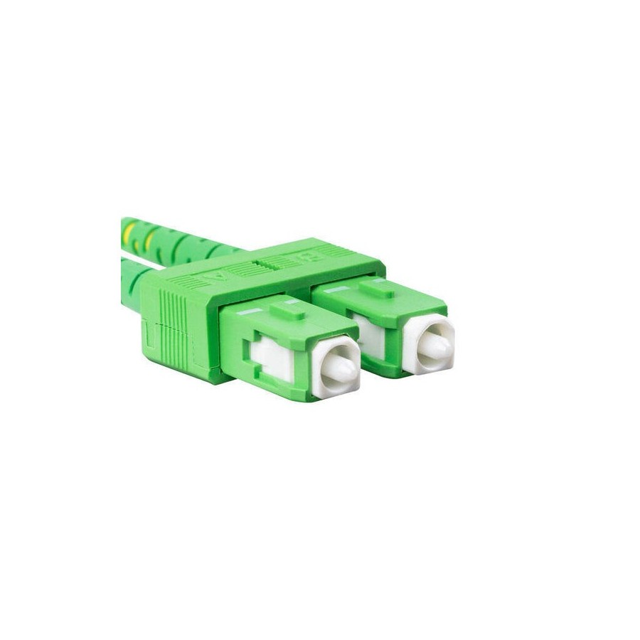 Lanberg cable fibra óptica sm sc apc-lc apc duplex 1m lszh g657a1 3.0mm yellow