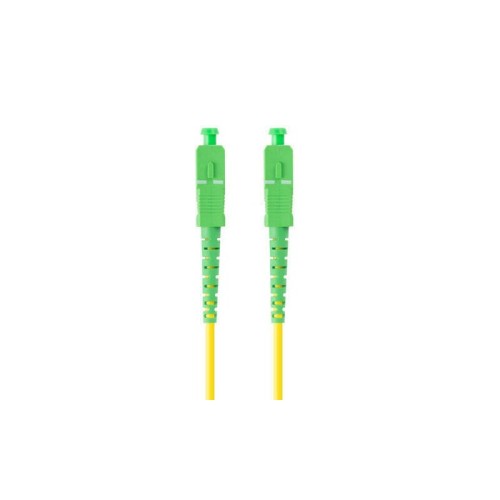 Lanberg cable fibra óptica sm sc apc-sc apc simplex 0.5m lszh g657a1 3.0mm yellow