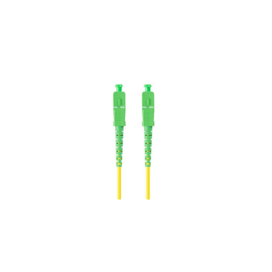 Lanberg cable fibra óptica sm sc apc-sc apc simplex 0.5m lszh g657a1 3.0mm yellow