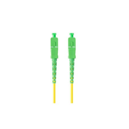 Lanberg cable fibra óptica sm sc apc-sc apc simplex 0.5m lszh g657a1 3.0mm yellow