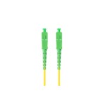 Lanberg cable fibra óptica sm sc apc-sc apc simplex 0.5m lszh g657a1 3.0mm yellow