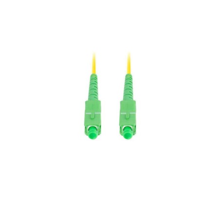 Lanberg cable fibra óptica sm sc apc-sc apc simplex 5m lszh g657a1 3.0mm yellow