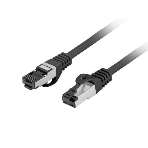 Lanberg cable de red cat 8 1 s ftp lszh cu 0.25m negro fluke passed