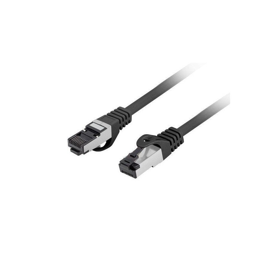 Lanberg cable de red cat 8 1 s ftp lszh cu 0.25m negro fluke passed