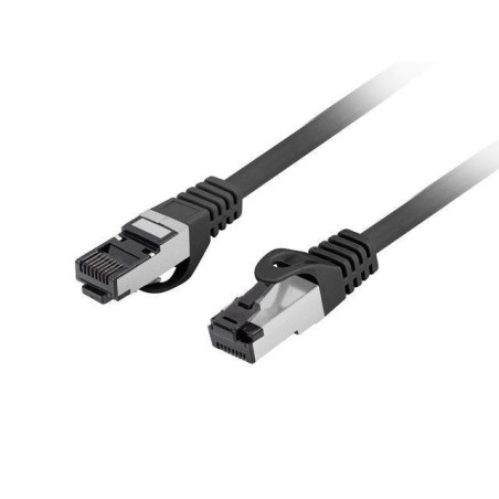 Lanberg cable de red cat 8 1 s ftp lszh cu 0.25m negro fluke passed