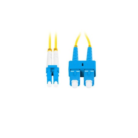 Lanberg cable fibra óptica sm sc upc-lc upc duplex 3m lszh g657a1 3.0mm yellow