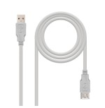 Nanocable cable prolongador usb-a 2.0 macho a usb-a hembra 1.80m