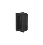 Lanberg armario rack 19" free-standing 22u 600x600 flat pack with mesh door lcd negro v2