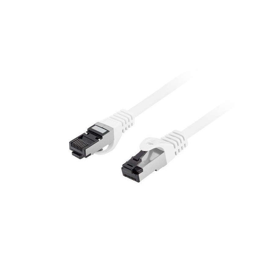 Lanberg cable de red cat 8 1 s ftp lszh cu 0.25m blanco fluke passed