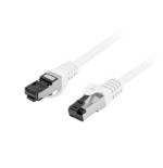Lanberg cable de red cat 8 1 s ftp lszh cu 0.25m blanco fluke passed