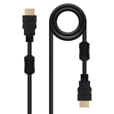 Nanocable cable hdmi v1.4 con ferrita macho a hdmi v1.4 con ferrita macho 1.80m - alta velocidad - negro