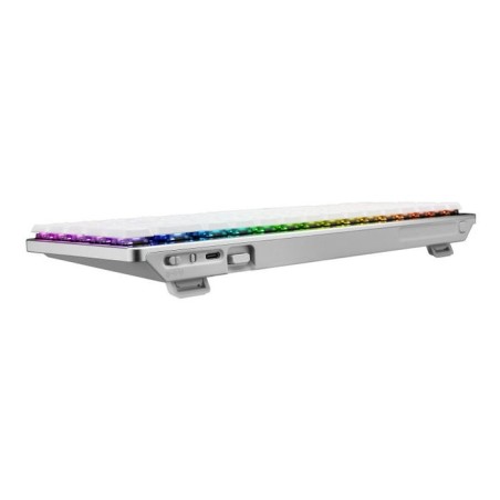 Teclado frances asus rog falchion rx low profile usb + rf wireless + bluetooth blanco