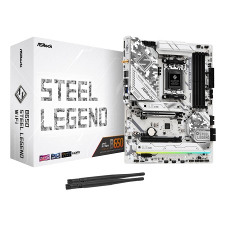 Placa base asrock b650 steel legend wifi amd b650 zócalo am5 atx