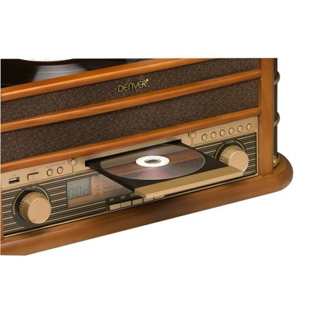 Denver minicadena mcr-50 tocadiscos cd radio am fm casette  retro