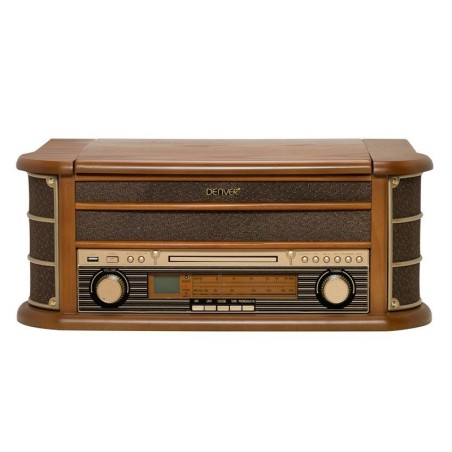 Denver minicadena mcr-50 tocadiscos cd radio am fm casette  retro