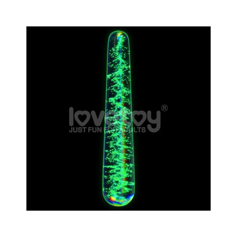 Dildo de cristal que brilla en la oscuridad dark twilight slim fantasy