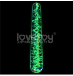 Dildo de cristal que brilla en la oscuridad dark twilight slim fantasy