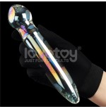 Dildo de cristal que brilla en la oscuridad twilight gleam prism glass