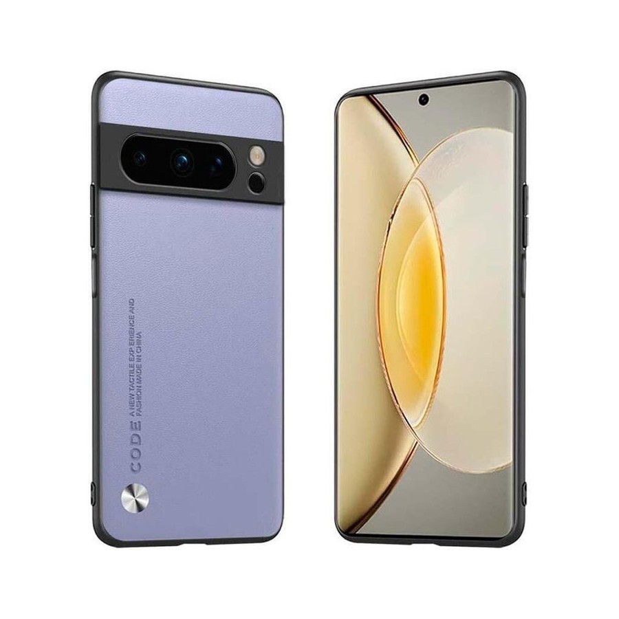 Funda de polipiel google pixel 8 pro luxury lavanda
