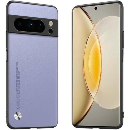 Funda de polipiel google pixel 8 pro luxury lavanda