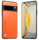 Funda de polipiel google pixel 8 pro luxury naranja