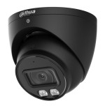 Dahua hac-hdw1200t-il-a-0280b-s6-b domo hdcvi 4en1 2m 1080p full color iluminación dual led40m/ir40m 2.8mm ip67 mic. color negro