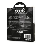 Cool cable hdmi a hdmi audio-video  (1.5 metros) angular ultra 4k