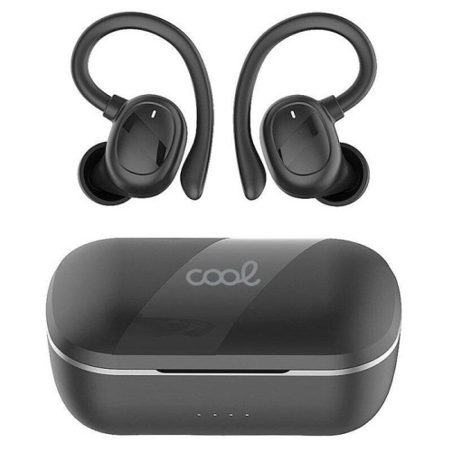Cool auriculares stereo bluetooth earbuds inalmbricos fit sport negro