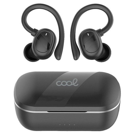 Cool auriculares stereo bluetooth earbuds inalmbricos fit sport negro