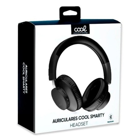 Cool auriculares stereo bluetooth cascos smarty negro