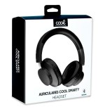Cool auriculares stereo bluetooth cascos smarty negro