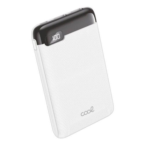 Cool bateria externa power bank 5000 mah display 10w blanco