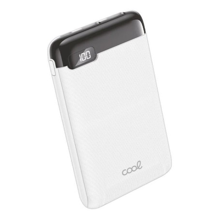 Cool bateria externa power bank 5000 mah display 10w blanco
