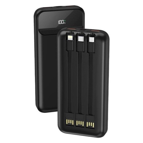 Cool batera externa  power bank 10.000 mah carga rpida 22.5w (3 cable
