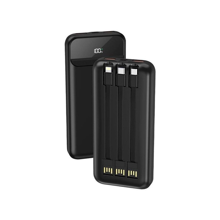 Cool batera externa  power bank 10.000 mah carga rpida 22.5w (3 cable
