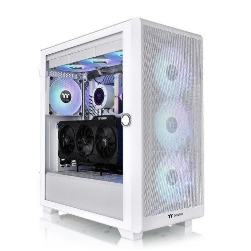 Caja pc thermaltake s250 tg argb snow white