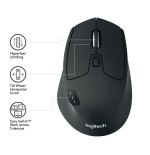 Raton logitech m720 inalambrico bluetooth negro 910-004791