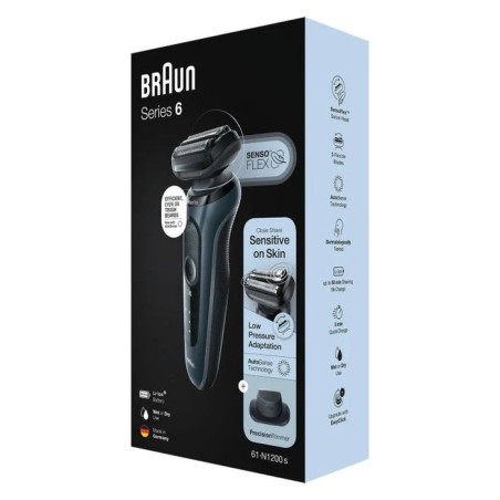 Máquina de afeitar braun series 6 61-n1200s  de láminas recortadora negro