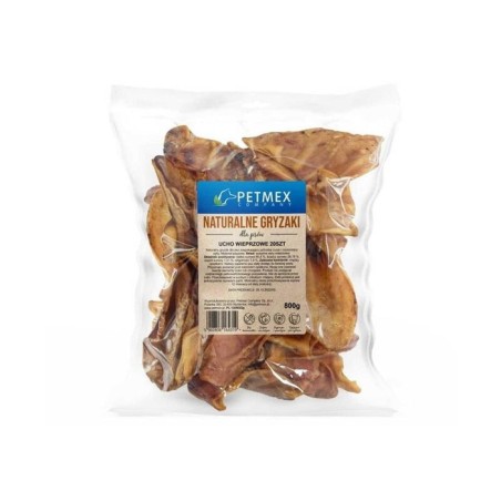 Masticable para perro petmex oreja de cerdo  20 unid.